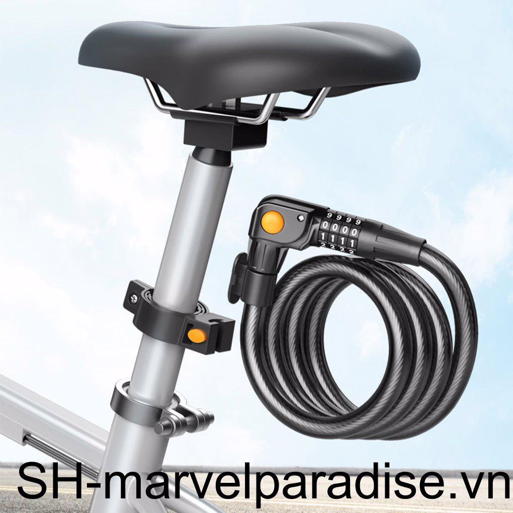Dây Khóa Xe Đạp Kết Hợp Mật Khẩu Chất Lượng Cao