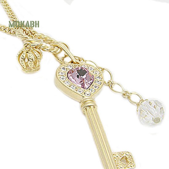 Vòng cổ Mặt Hình Chìa Khóa / Vương Miện / Trái Tim Đính Đá Thời Trang Cho Nữ