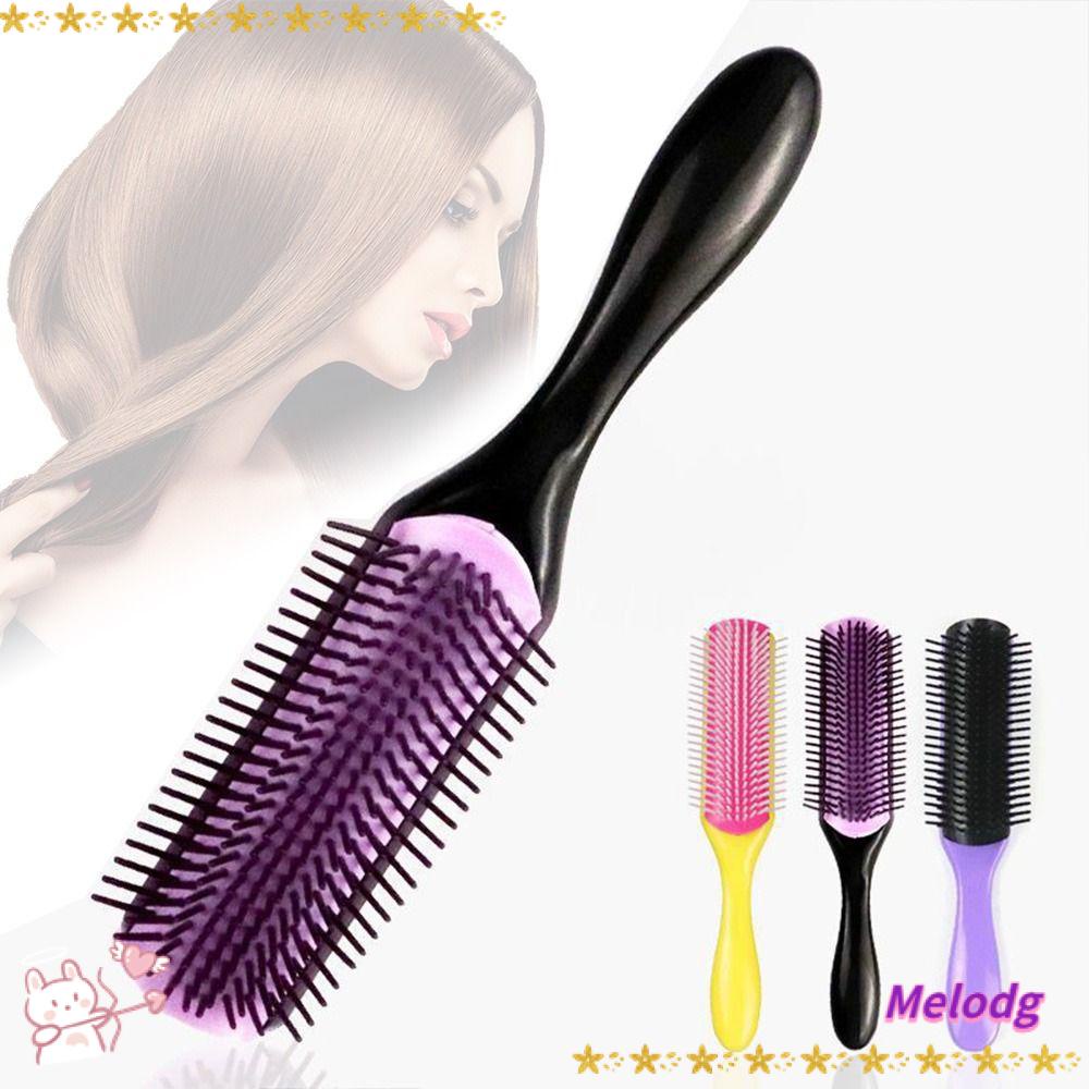 Lược Chải Tạo Kiểu Tóc Ướt / Khô Có 9 Răng Gỡ Rối