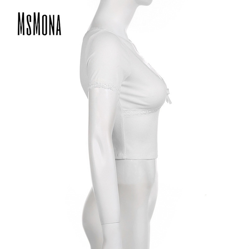 Áo Thun Ngắn Tay Cổ Tròn Màu Trơn Họa Tiết Hoa Thời Trang 2023 Cho Nữ