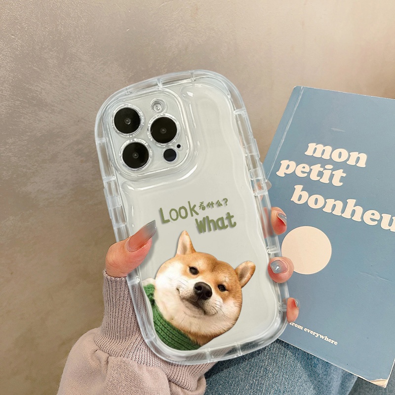Ốp Điện Thoại TPU Silicon Mềm Trong Suốt Chống Sốc In Hình Chú Cún Cho IPhone 13 11 14 12 Pro XS Max X XR 7 + 8 Plus