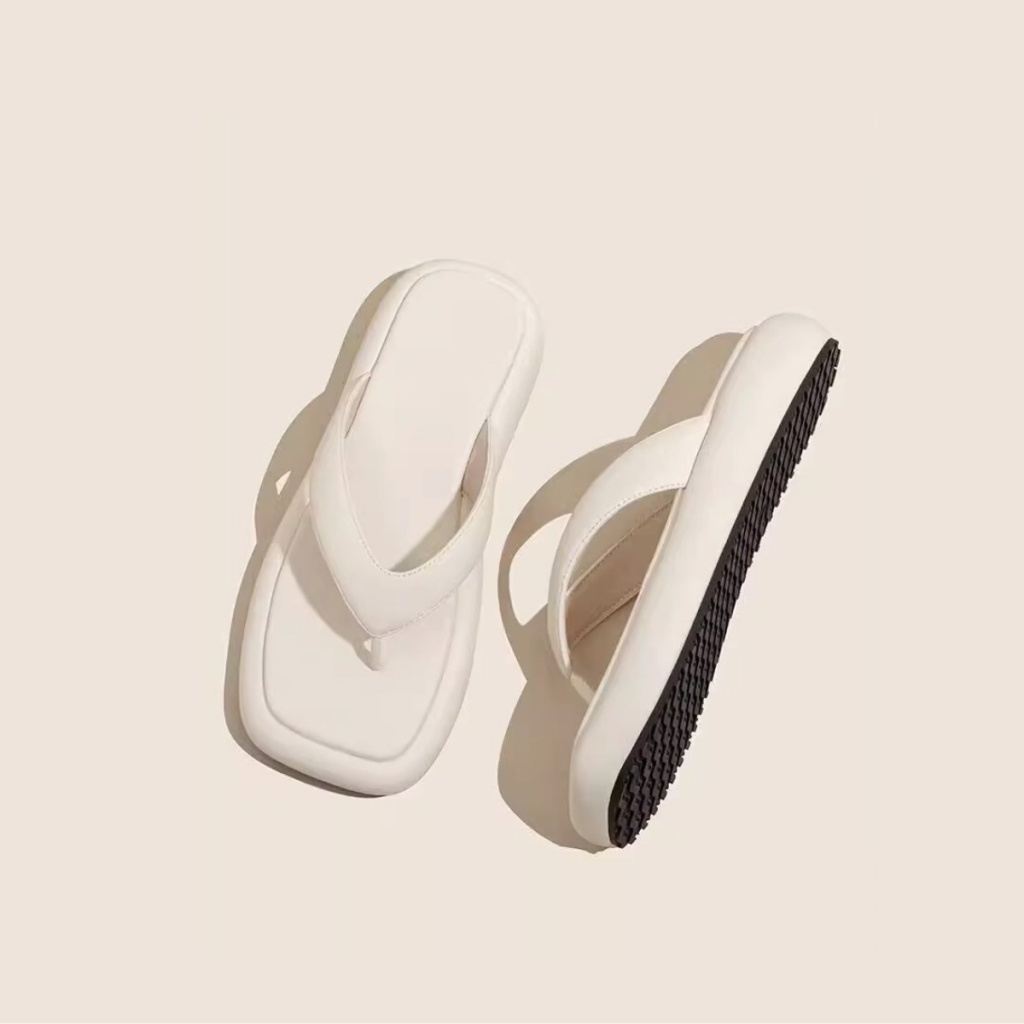 Duoya Tóc Thẳng ~ [Hàng Có Sẵn] Giày Lười Da Mềm Đế Dày Chống Trượt Dễ Phối Đồ Thời Trang Mùa Hè Cho Nữ