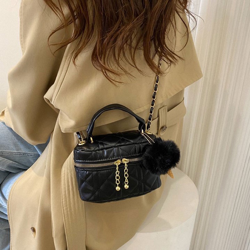 Túi Đeo Chéo Mini Có Khóa Kéo Màu Kẹo Phong Cách Hàn Quốc Dễ Thương Thời Trang Cho Nữ