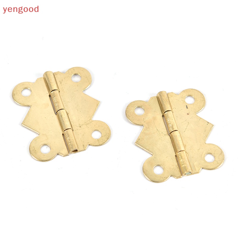 Set 10 Bản Lề Bướm Mini Bằng Đồng Thau Nhiều Màu Sắc Dùng Để Sửa Chữa Ngăn Kéo / Hộp Trang Sức