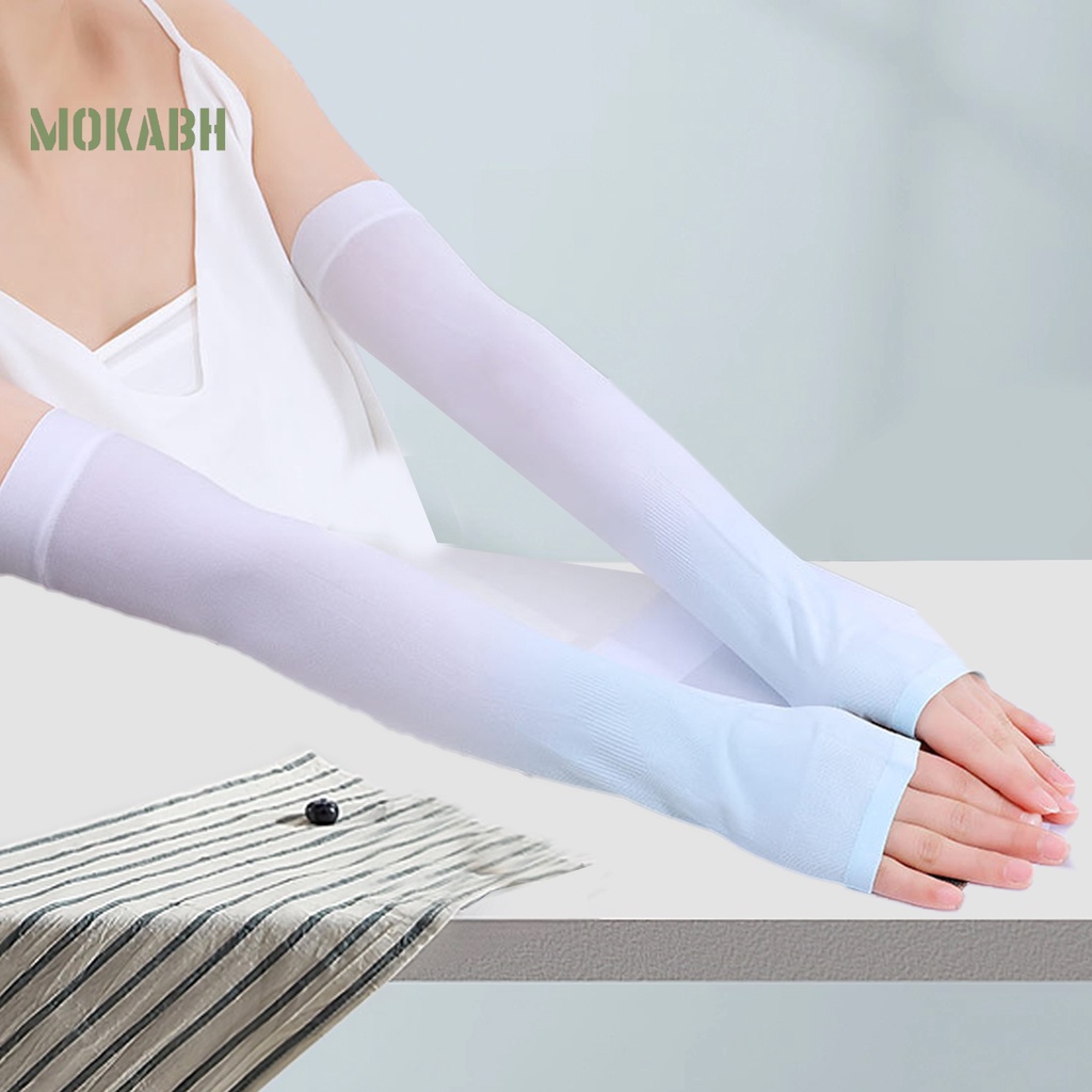 1 Cặp Ống Tay Áo Bằng Lụa Lạnh Màu Sắc Gradient Dành Cho Nam Và Nữ