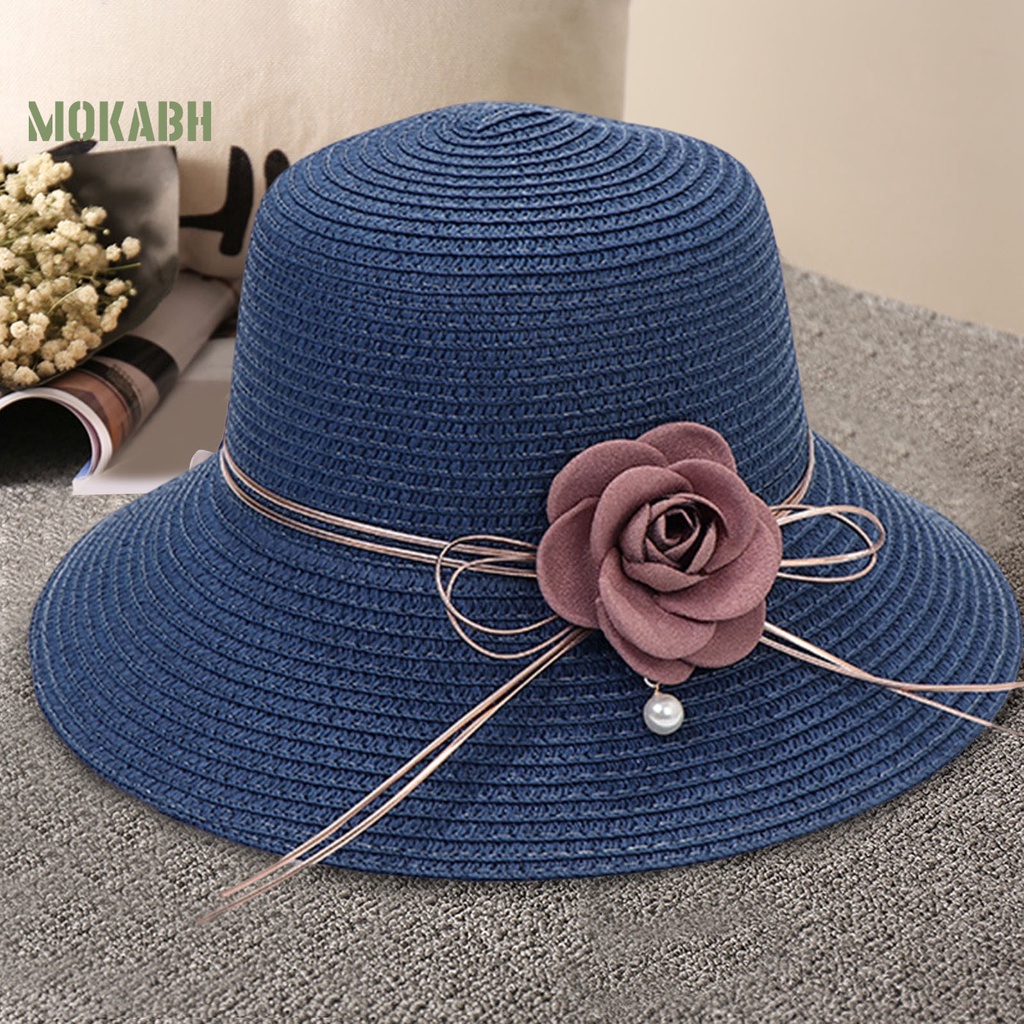 Nón Cối Màu Trơn Chống Tia UV Phong Cách Hàn Quốc Thời Trang Mùa Hè Cho Nữ