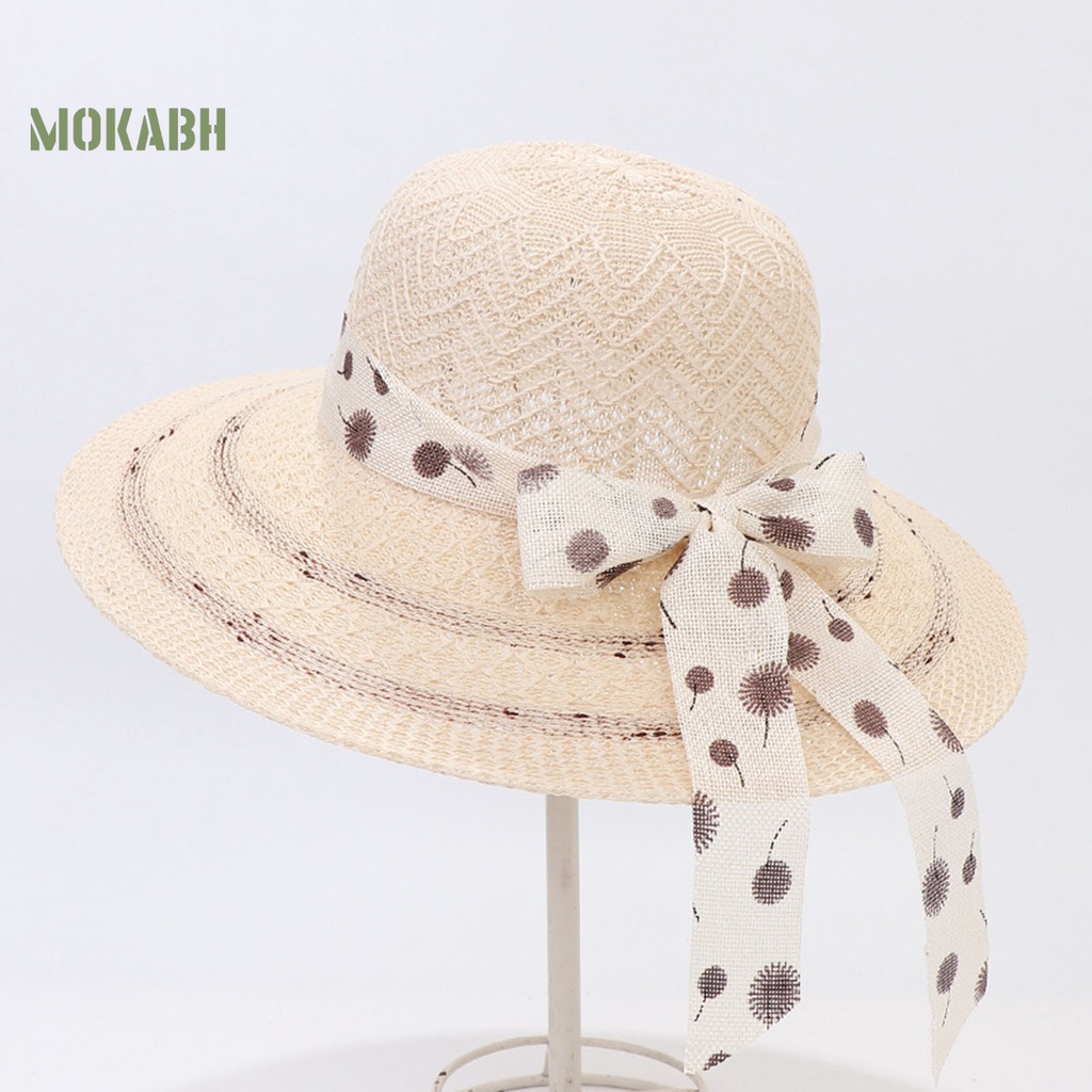 Nón Rộng Vành Dệt Kim Chống Tia UV Thoáng Khí Thời Trang Đi Biển Mùa Hè Cho Nữ