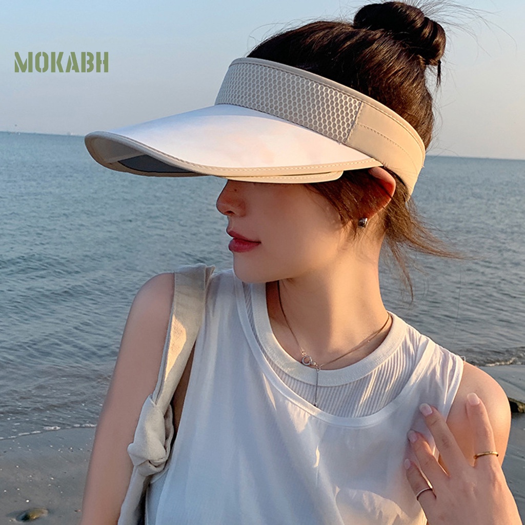 Mũ Lưỡi Trai Nửa Đầu Chống Nắng Thoáng Khí Thoải Mái Có Thể Điều Chỉnh Cho Nữ