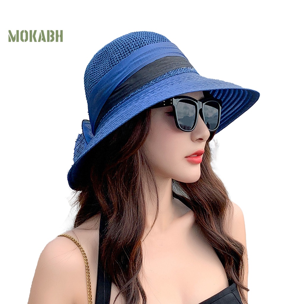 Nón Tai Bèo Hình Tròn Thoáng Khí Họa Tiết Hoa Xinh Xắn Thời Trang Mùa Hè Cho Nữ