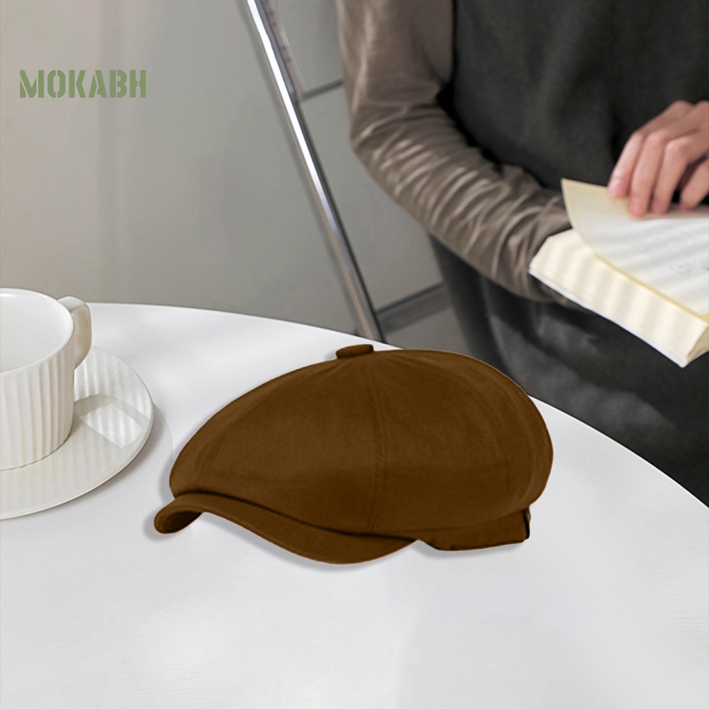 [Mok Abh] Mũ Beret Phong Cách Anh Quốc Cổ Điển Thoáng Khí Chống Nắng Thời Trang
