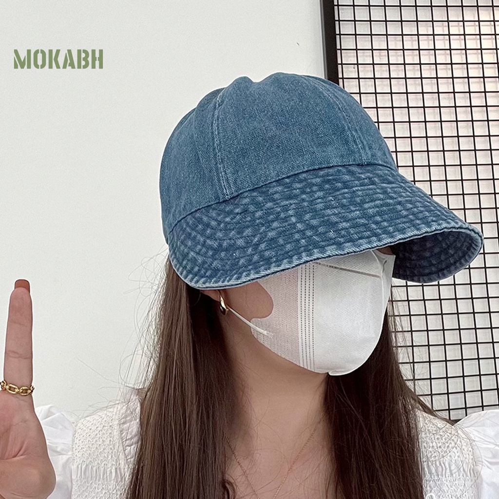 Mũ Chống Nắng Bằng Polyester Vành Rộng Có Dây Rút Chống Tia UV Đa Năng