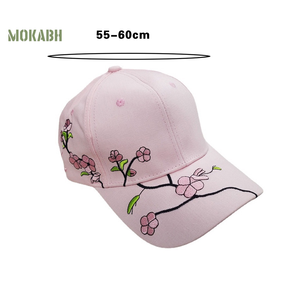 Mũ Lưỡi Trai Thoáng Khí Chống Tia UV Thêu Hình Hoa Mận Thời Trang Mùa Hè Cho Nam Và Nữ