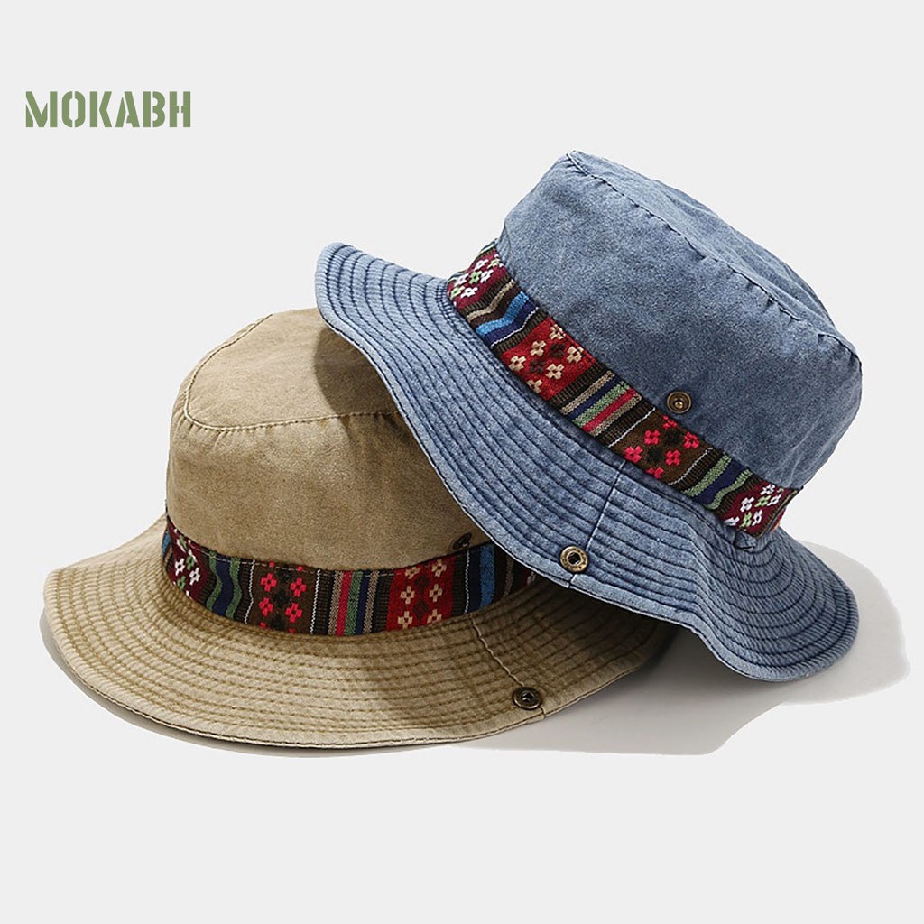 Abh Mũ Tai Bèo Họa Tiết Hình Học Có Thể Điều Chỉnh Kích Thước Cho Nam Và Nữ