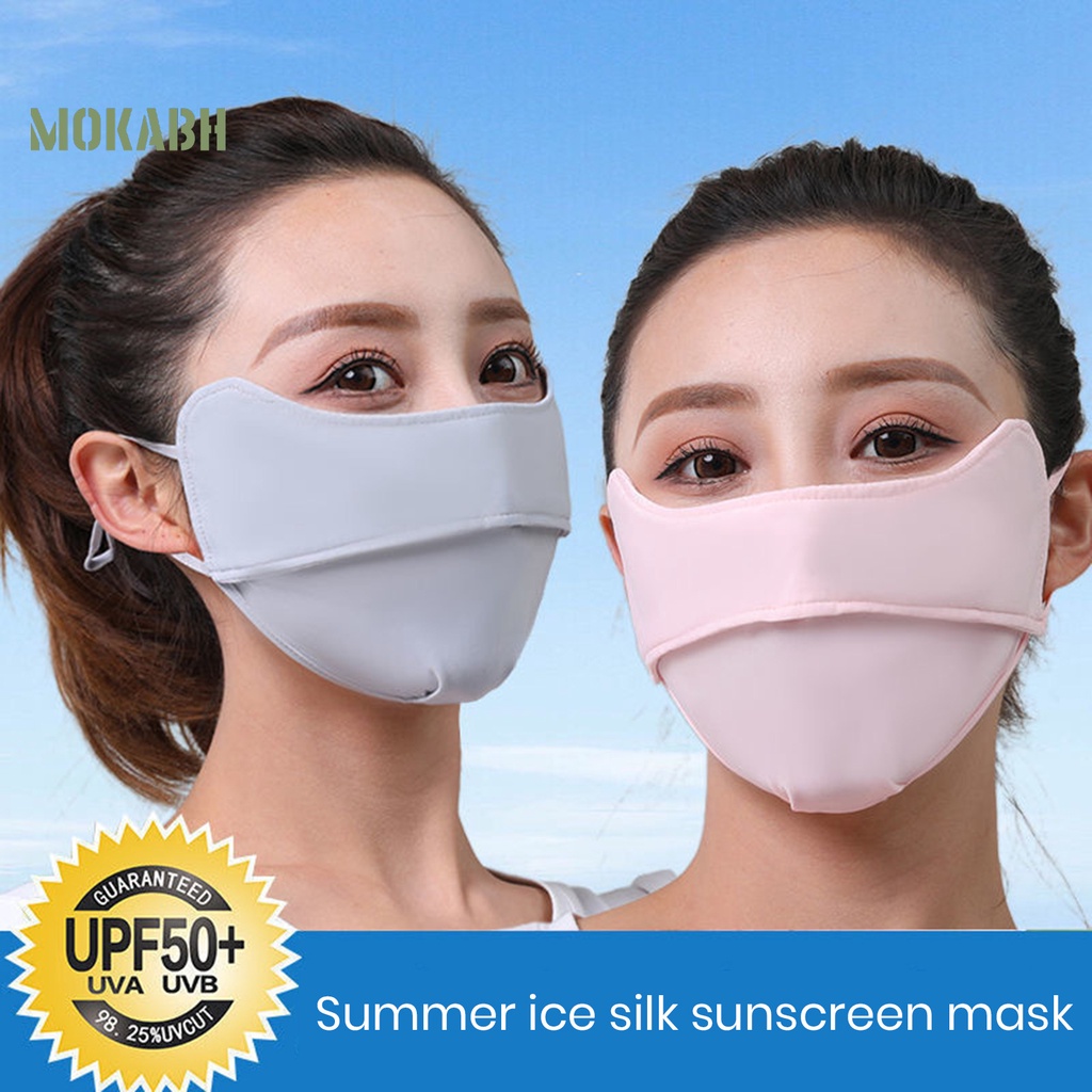 Vỏ Bọc Miệng Bằng Lụa Lạnh Chống Tia UV Chống Bụi Thoáng Khí