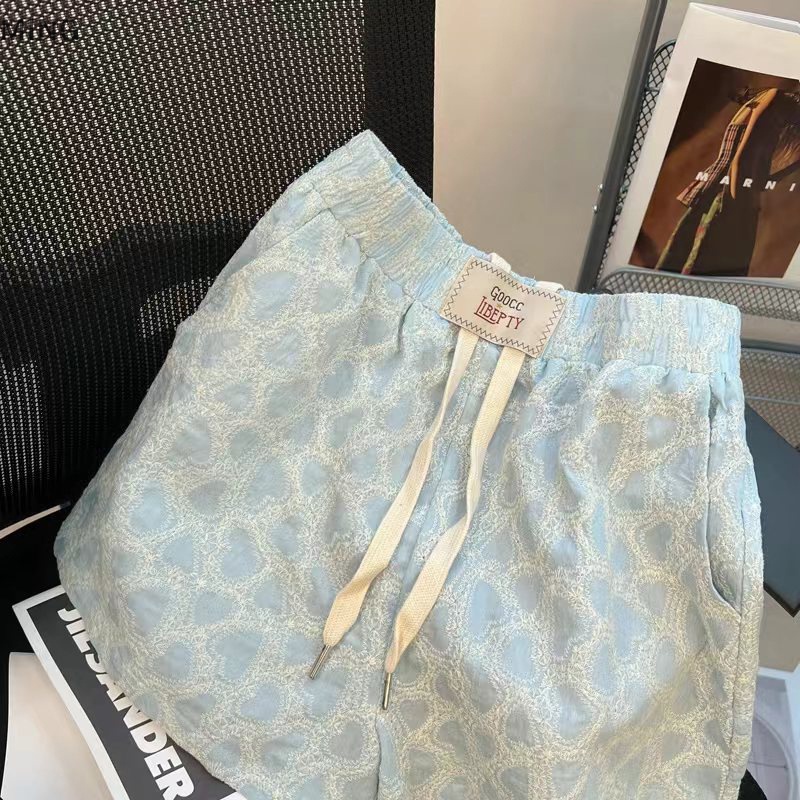 Quần Short Thể Thao Ống Rộng Lưng Cao Thời Trang Mùa Hè Hàng Mới 2023