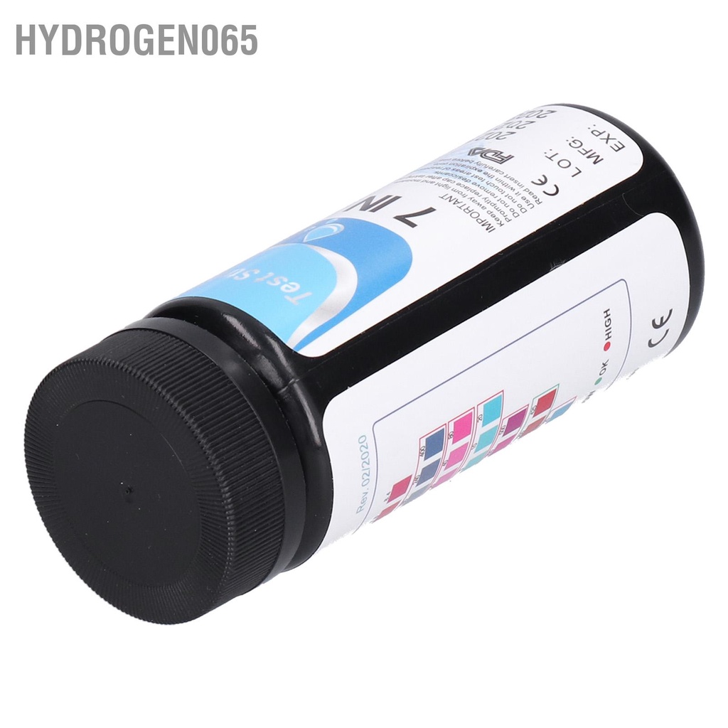 Hydrogen065 Bộ 50 Giấy Kiểm Tra Chất Lượng Nước 7 Trong 1 Đa Năng PH Thử Cho Bể Bơi Cá