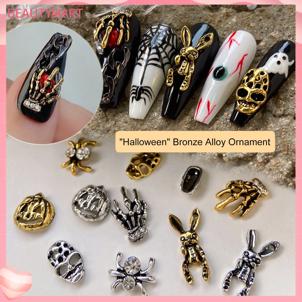 Set 20 Phụ Kiện Trang Trí Móng Nghệ Thuật Tạo Hiệu Ứng Lấp Lánh Ánh Kim Độ Bền Cao Chống Rỉ Sét