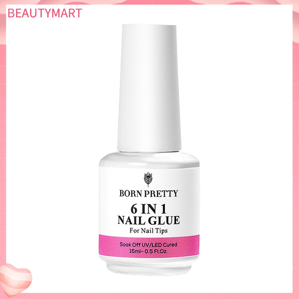 Keo Nối Dài Móng Tay 15ml Nhanh Khô Không Gây Kích Ứng 6 Trong 1