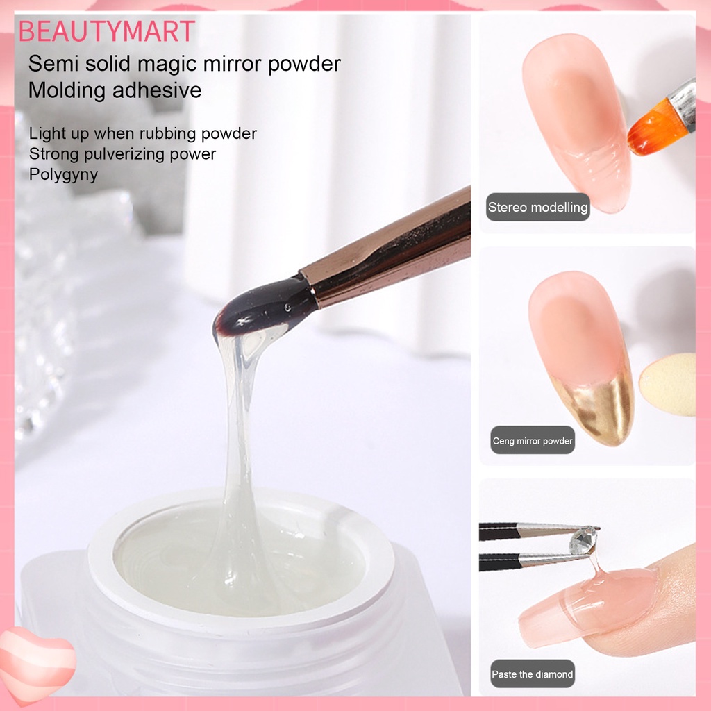 Gel Sơn Móng Tay 8g Hiệu Ứng Pha Lê Bán Trong Suốt 3D Cho Salon