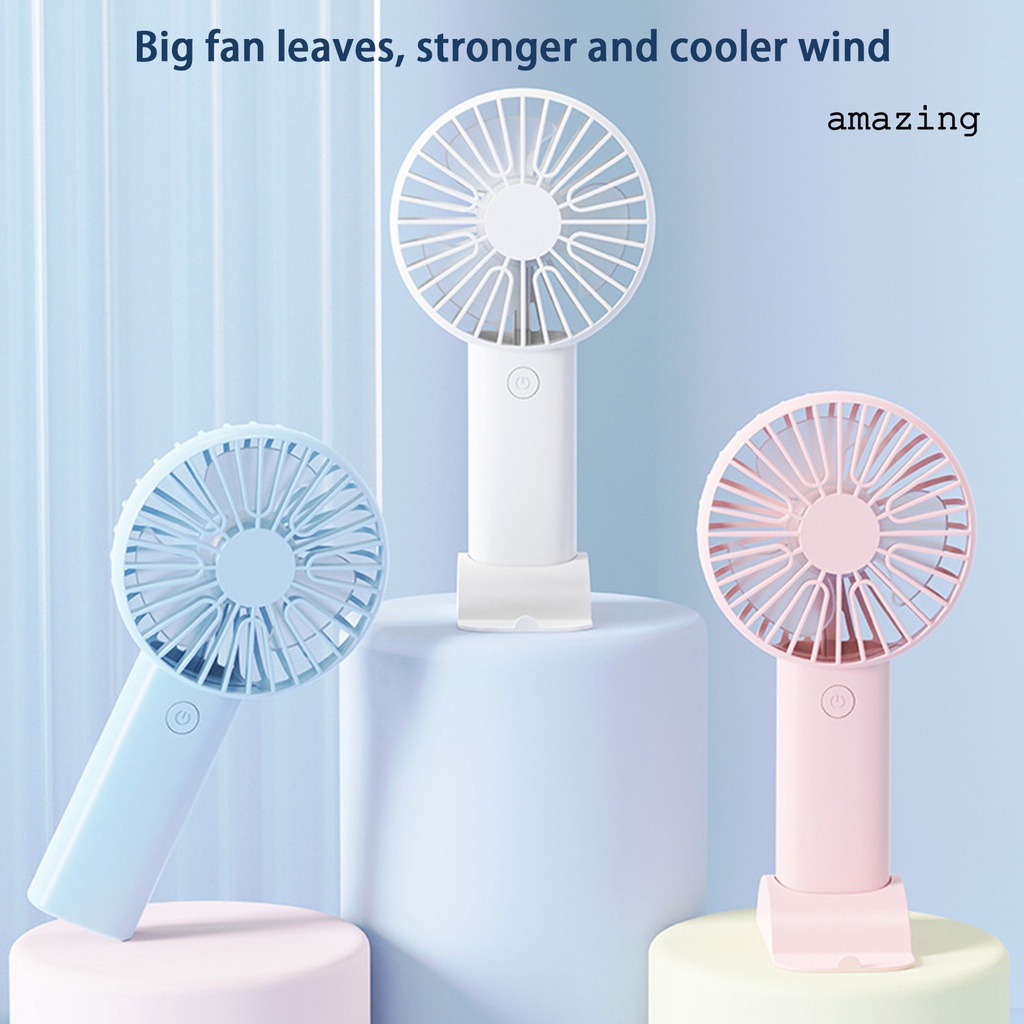 1 Bộ Quạt Cầm Tay 3 Tốc Độ Không Ồn Với Đế Sạc USB Có Thể Tháo Rời Cho Điện Thoại
