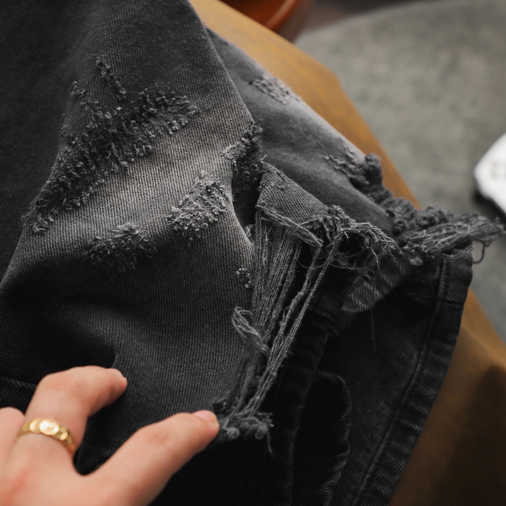 Quần Shorts Jean Nam Bền Màu Trẻ Trung Litchi FAPAS