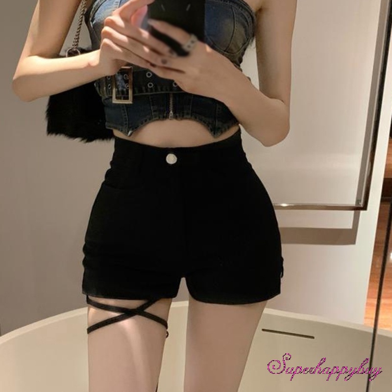 Quần Short Lưng Cao Thời Trang Mùa Hè Cho Nữ