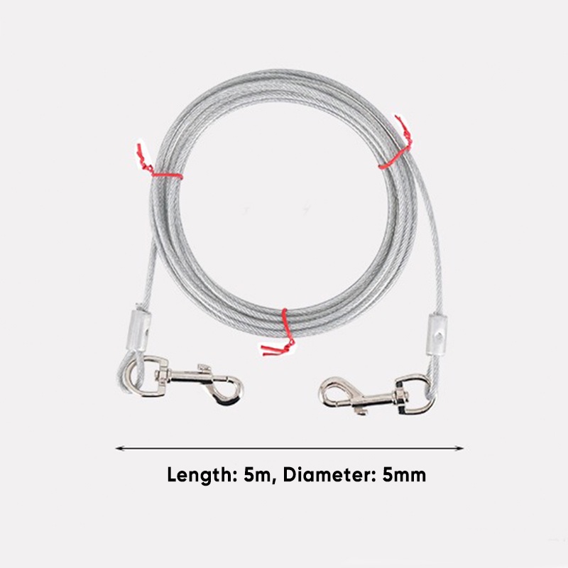 Dây Buộc Thú Cưng Bằng Thép Không Gỉ Tiện Dụng Cho Sân Vườn / Cắm Trại