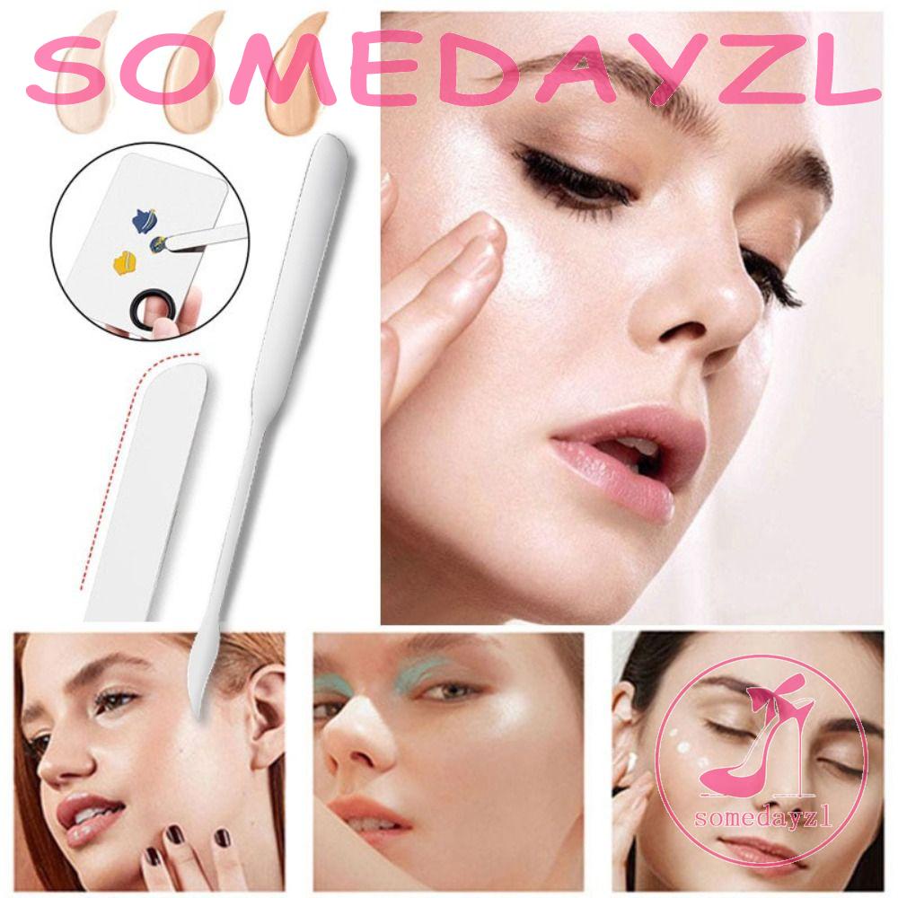 Muỗng Trộn Mặt Nạ Trang Điểm Bằng Thép Không Gỉ Tái Sử Dụng Tiện Lợi