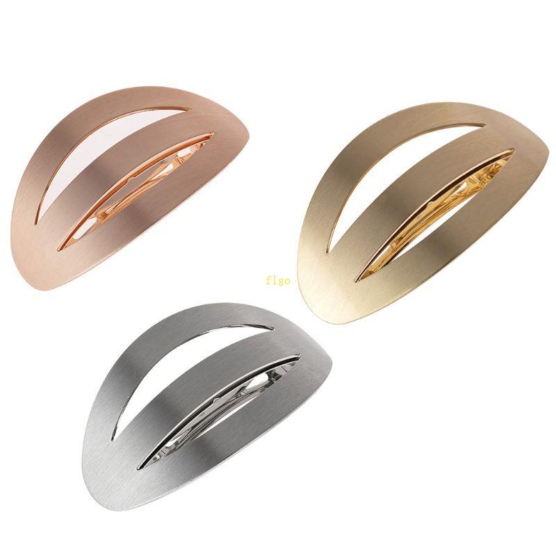 Kẹp Tóc Dạng Cong Bằng Hợp Kim Mạ Bóng Thời Trang Cho Nữ