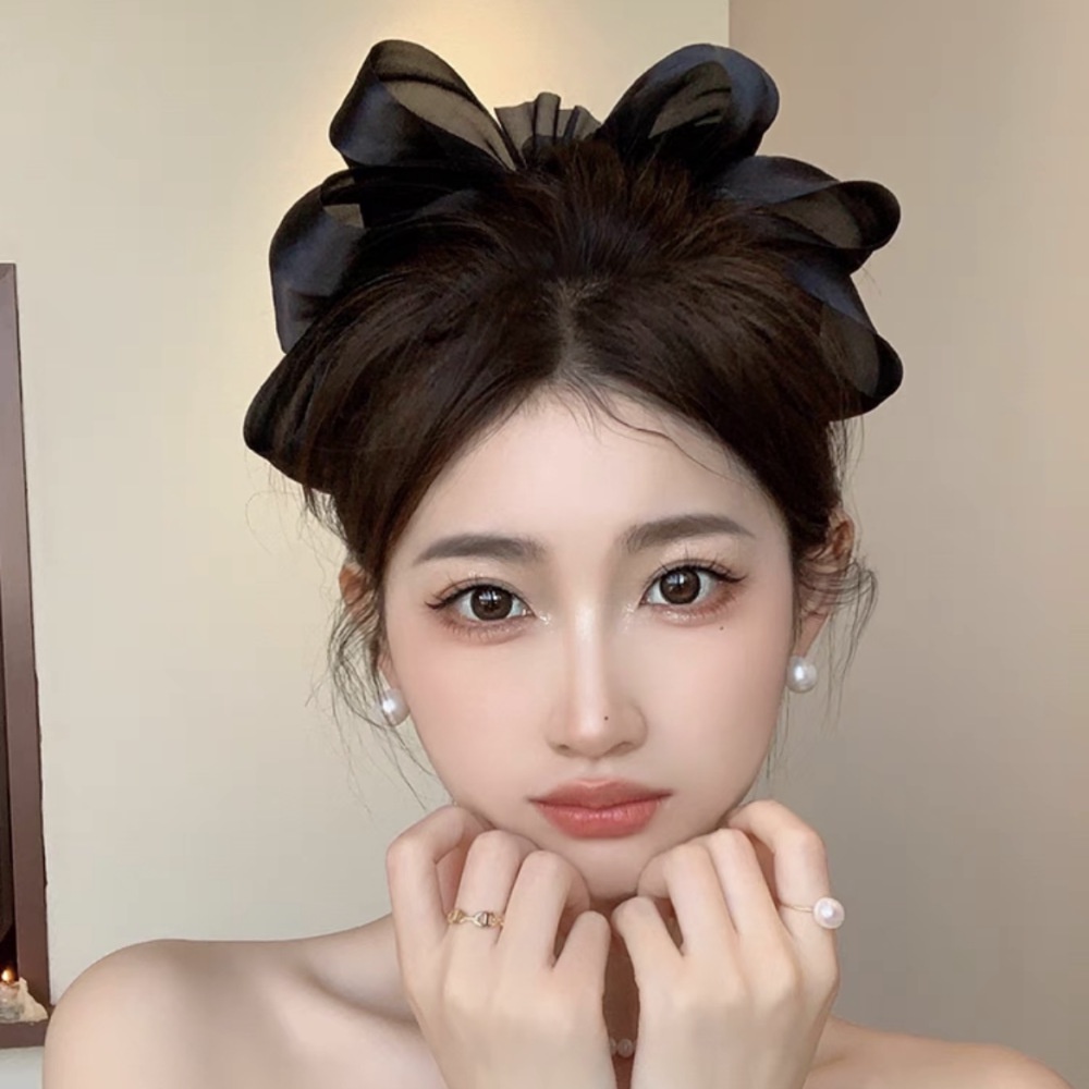 Kẹp Tóc Ba Lớp Phối Lưới Thời Trang Mùa Xuân 2023