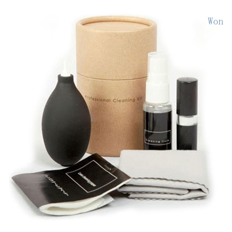 Bộ Dụng Cụ Vệ Sinh Ống Kính Máy Ảnh Chuyên Nghiệp 5 Trong 1 Kèm Hộp Đựng Di Động