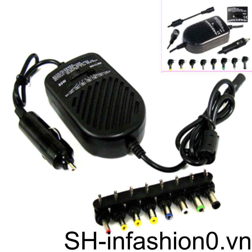 Bộ Sạc Xe Hơi 80W DC Với 8 Cổng Cắm Có Thể Điều Chỉnh Tiện Dụng