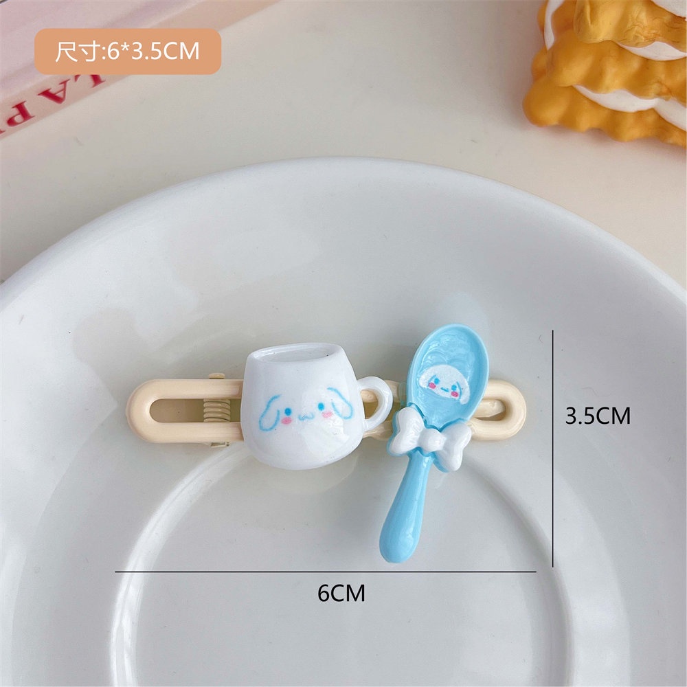 Kẹp Tóc Hình Ly Nước Hoạt Hình Dễ Thương Cho Học Sinh