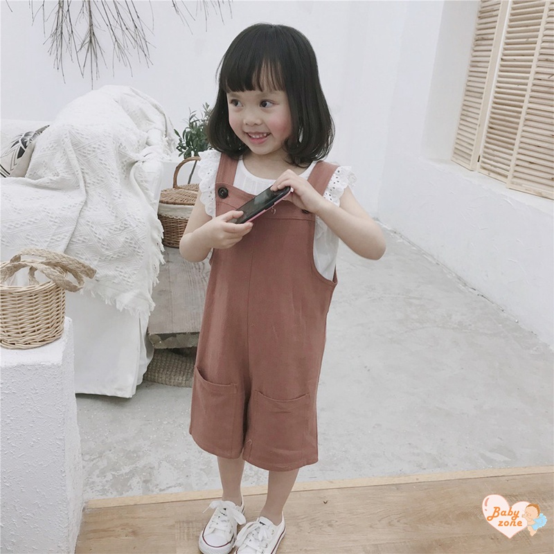 Quần Dài Chất Liệu Cotton Màu Trơn Thời Trang Xuân Hè Cho Bé Gái