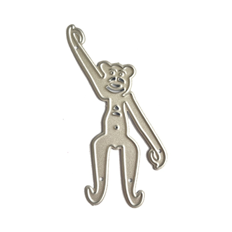 Khuôn Cắt Giấy Kim Loại Hình Khỉ Con Xinh Xắn
