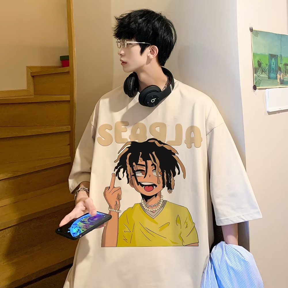 Áo thun nam ngắn tay in hình hoạt hình