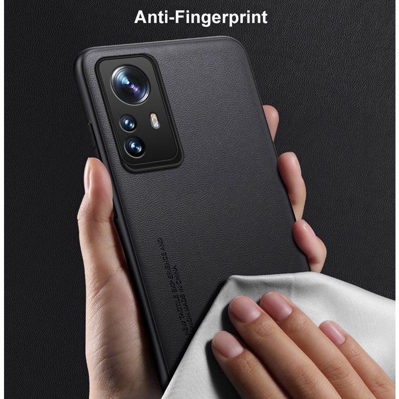 Ốp Điện Thoại Da PU Nhám Chống Sốc Cho Xiaomi 12 Pro 12s Ultra 11T 11 Lite