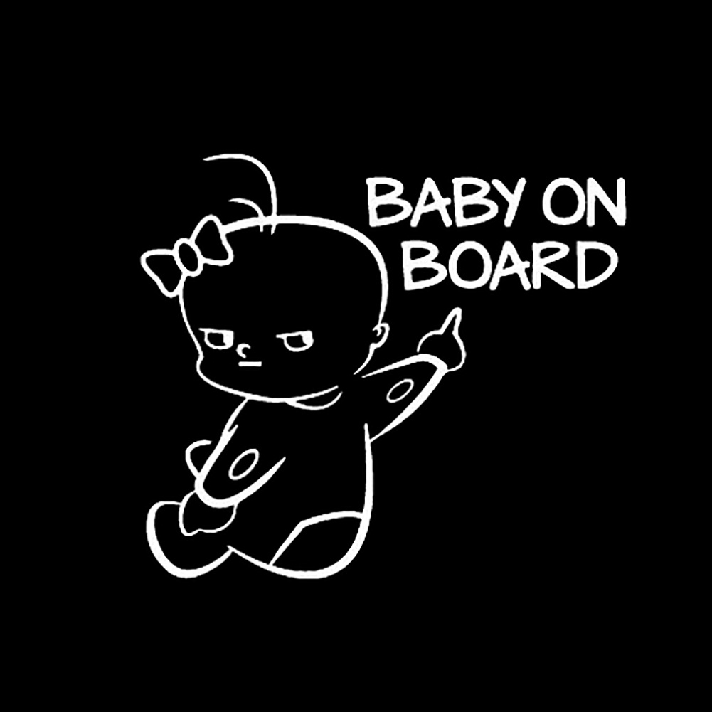 Đề Can Phản Quang Baby on Board Cảnh Báo An Toàn Cho Xe Hơi