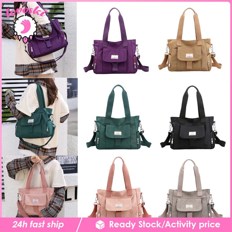 [Lovoski] Túi Xách Đeo Vai Bằng Nylon Phong Cách Thời Trang Dành Cho Nữ