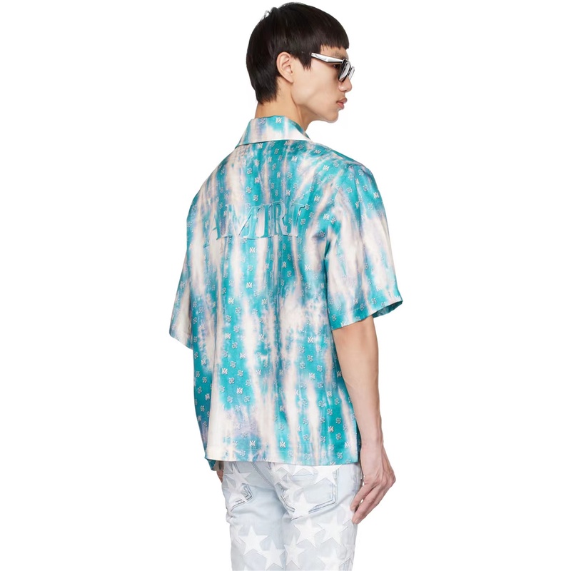 Áo Sơ Mi Tay Ngắn In Họa Tiết Đường Phố Cao Cấp Thời Trang 2023 A8M8I &amp; - -