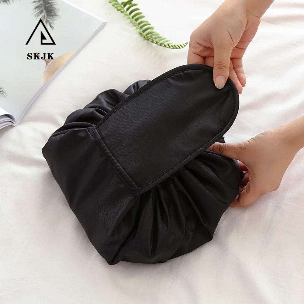 Túi Dây Rút Đựng Đồ Trang Điểm Sức Chứa Lớn Họa Tiết Hoa Dành Cho Nữ