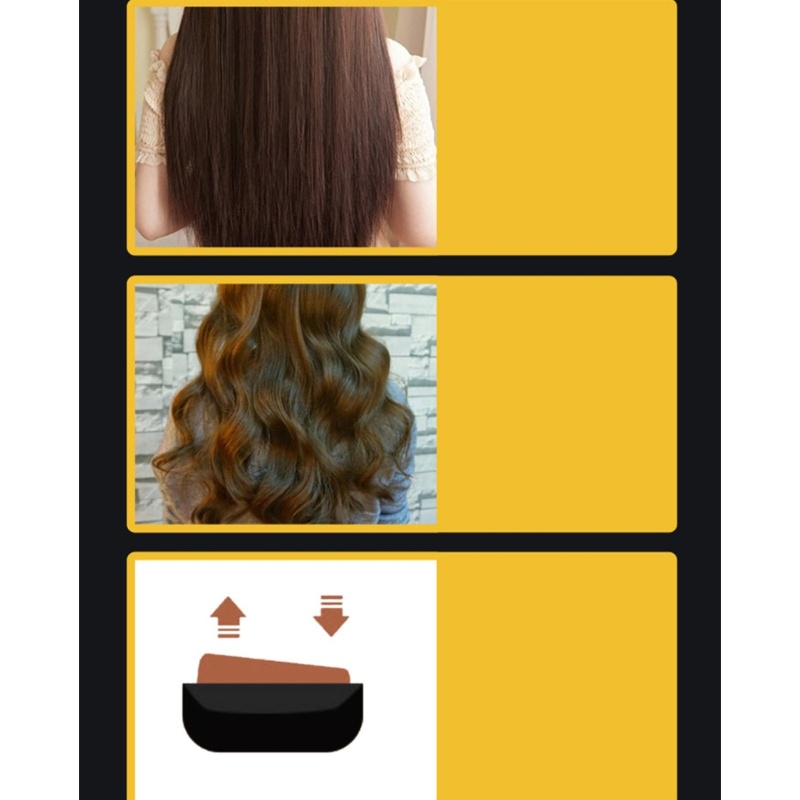 Máy Uốn Tóc Khô Ướt Có Màn Hình LCD Kỹ Thuật Số