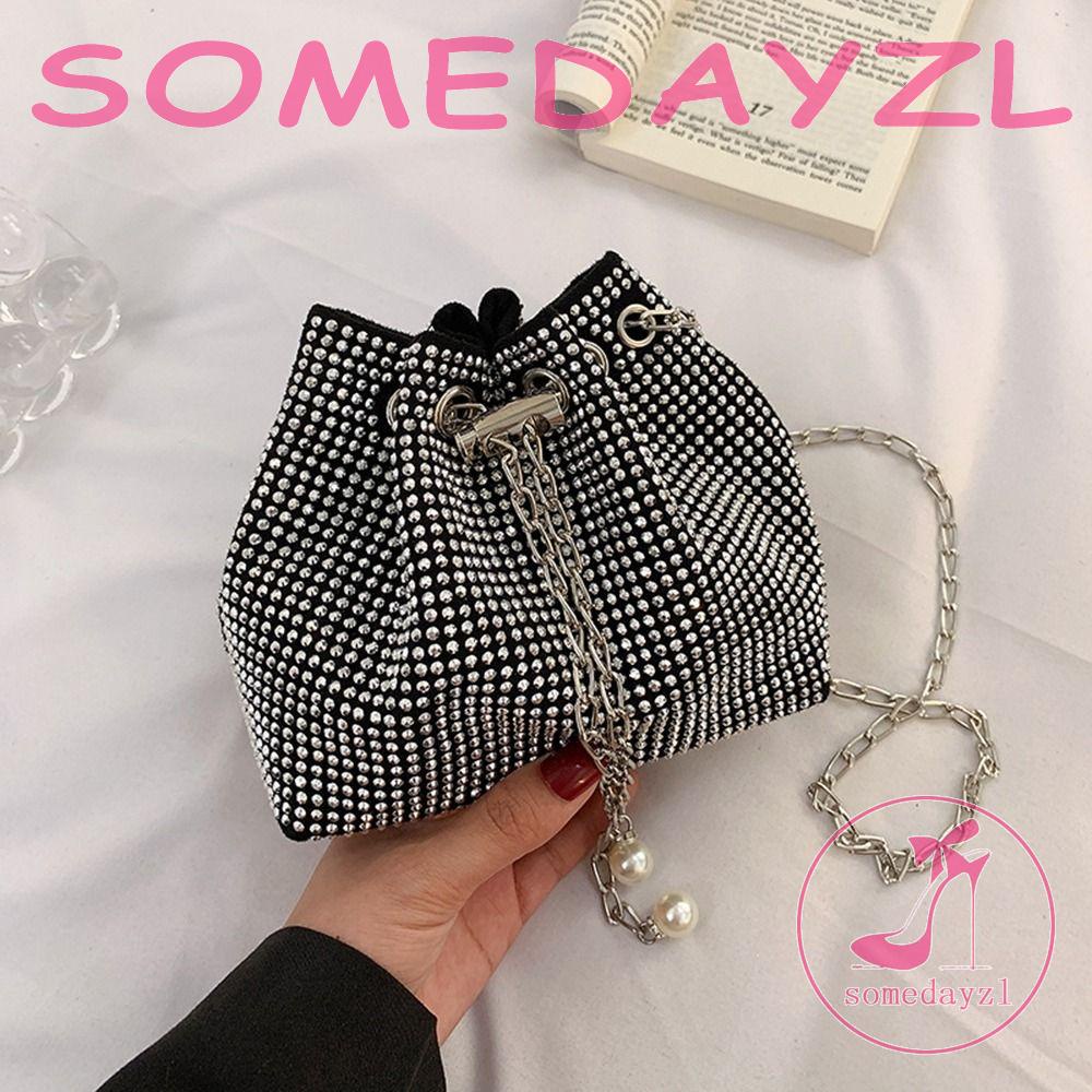 Túi Đeo Chéo Kim Tuyến Lấp Lánh Kiểu Cổ Điển Thời Trang Cho Nữ