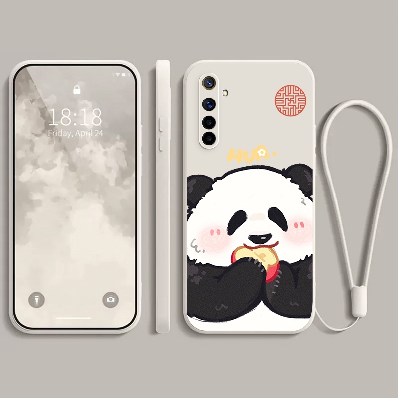 Ốp lưng REALME 6 REALME Narzo REALME 6 PRO REALME 6 REALME Narzo REALME 6 PRO Ốp điện thoại dẻo Gấu trúc mắn