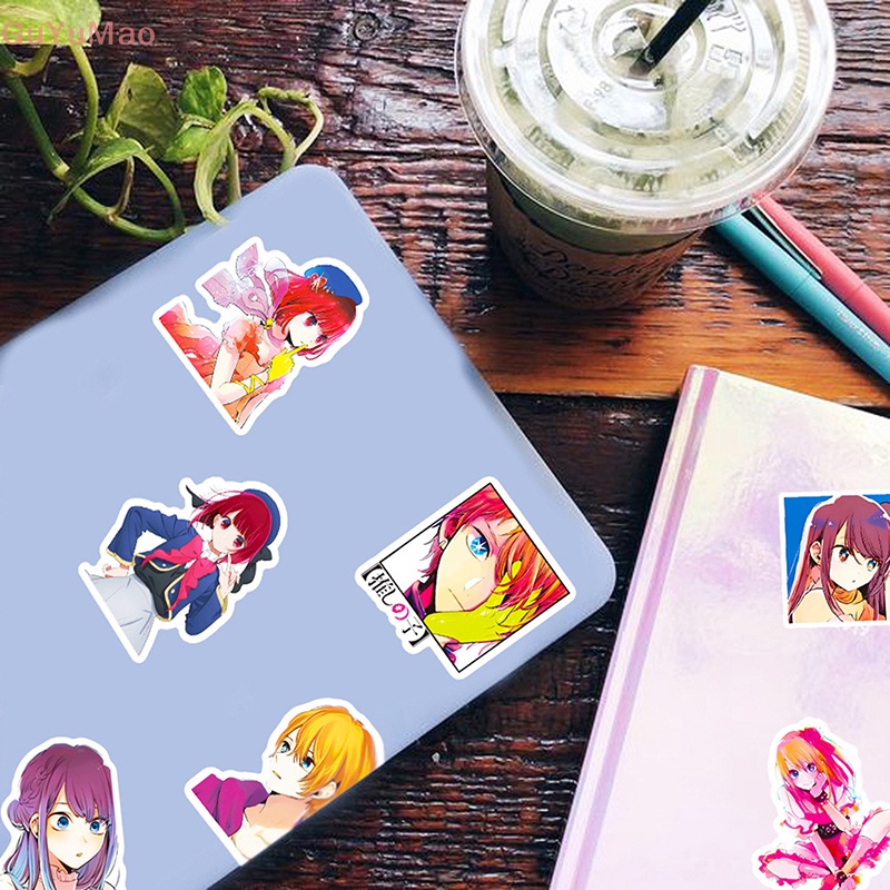 [cxGUYU] 50 Miếng Dán Hoạt Hình Oshi no Ko Anime Trang Trí Laptop Xe Hơi Ván Trượt PRTA