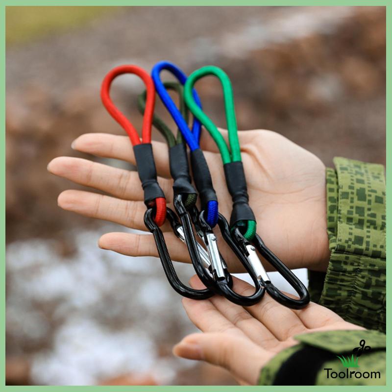 Dây Bungee Kèm Móc Khóa Carabiner Chuyên Dụng Cho Tarpaulin Tarps