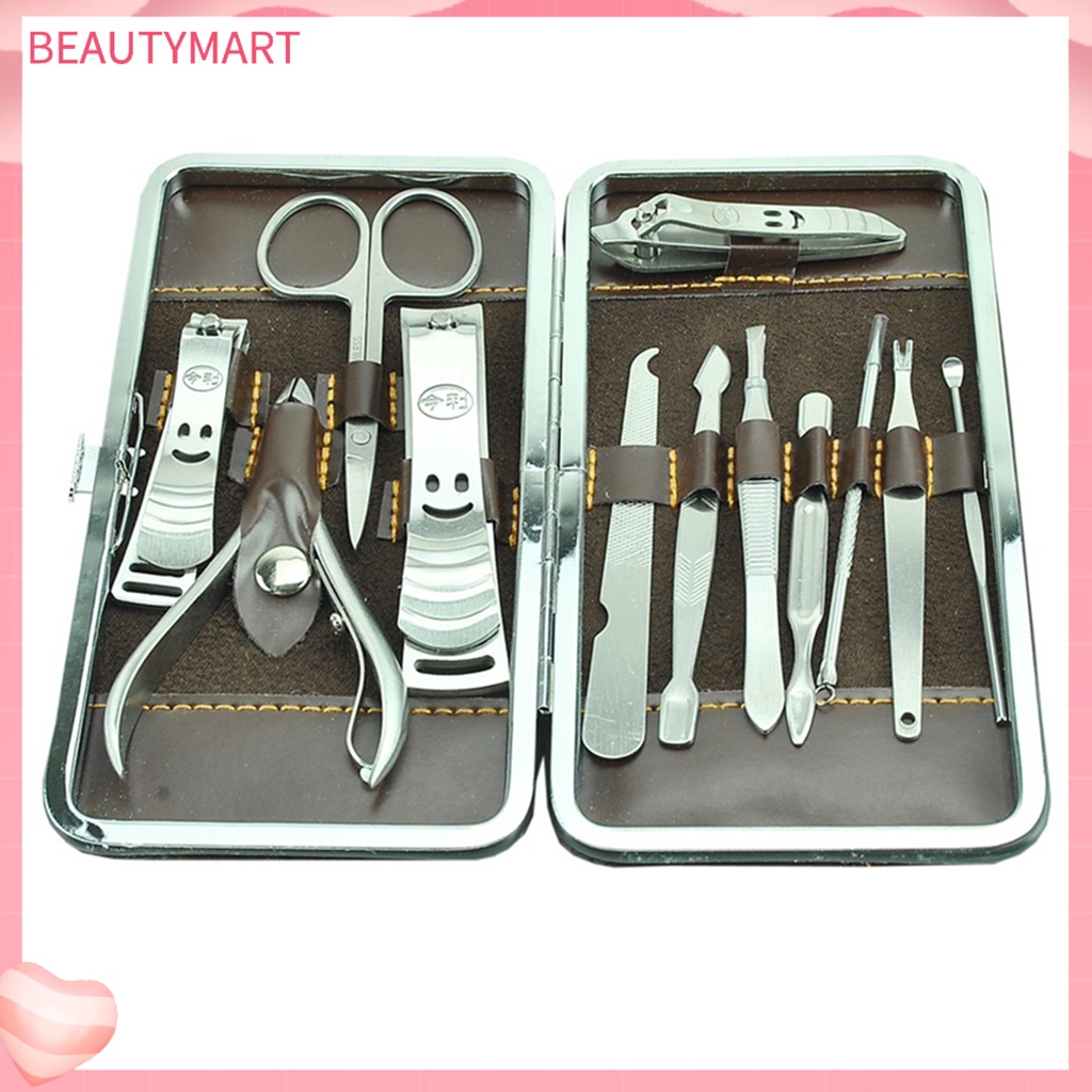 Bộ 12 Dụng Cụ Mài Móng Bằng Thép Không Gỉ Thiết Kế Nhỏ Gọn Dùng Tại Nhà