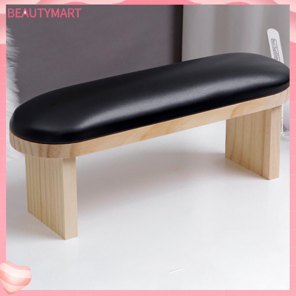 Gối Kê Tay Bằng Xốp Giả Da Mềm Mại Màu Trơn Hỗ Trợ Sơn Móng Tay Chuyên Dụng Cho Salon