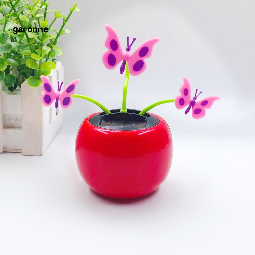 Bươm Bướm Bằng Nhựa Sử Dụng Năng Lượng Mặt Trời Nắp Lật Trang Trí Xe Hơi