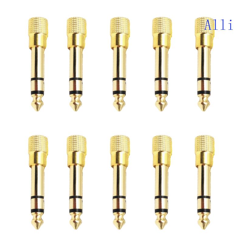 Đầu Nối Âm Thanh 6 35mm Male Sang 3 5mm Female Mạ Vàng